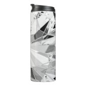 Realistischer Diamant: 3D-Textur Nah-up Thermosbecher (Nach rechts gedreht)