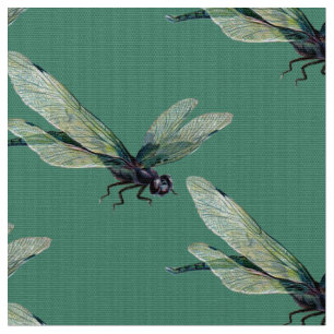 Realistischer Dragonfly-Polyester Poplin Fabric Stoff