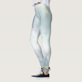 Realistischer flüssiger Marmor mit Gold Leggings (Links)