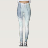 Realistischer flüssiger Marmor mit Gold Leggings (Vorderseite)