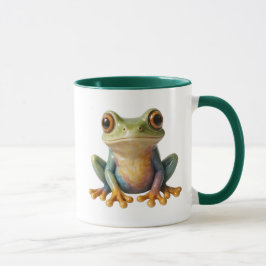 Realistischer Frosch. Mug Natur und beruhigend Tasse