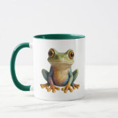 Realistischer Frosch. Mug Natur und beruhigend Tasse (Links)
