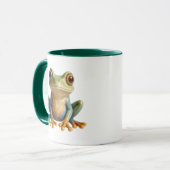 Realistischer Frosch. Mug Natur und beruhigend Tasse (Vorderseite Links)