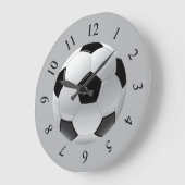Realistischer Fußball Große Wanduhr (Winkel)