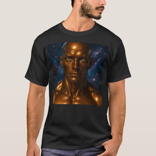 Realistischer Galaxie-Android T-Shirt (Vorderseite)