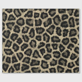 Realistischer Gepard, Leoparden Pelzmuster, Wildti Geschenkpapier (Flach)