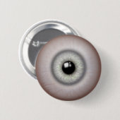 Realistischer Grauer Iris-Eyeballknopf Button (Vorne & Hinten)