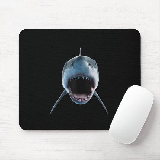 Realistischer Großer Haiangriff für Liebhaber Mousepad (Mit Mouse)