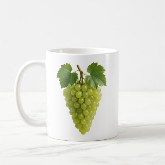 Realistischer Grünweintrauben Kaffeetasse (Links)