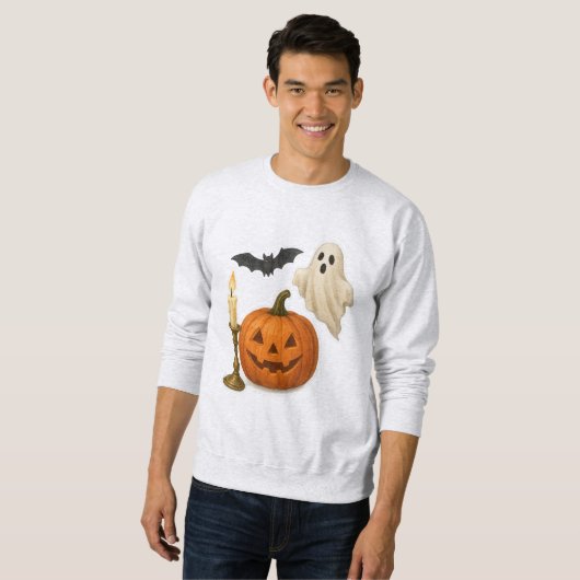 Realistischer Halloween-Sticker Sweatshirt (Vorne ganz)