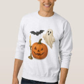 Realistischer Halloween-Sticker Sweatshirt (Vorderseite)
