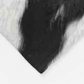 Realistischer Holstein Cowhide-Look Fleecedecke (Ecke)