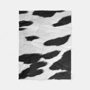 Realistischer Holstein Cowhide-Look Fleecedecke