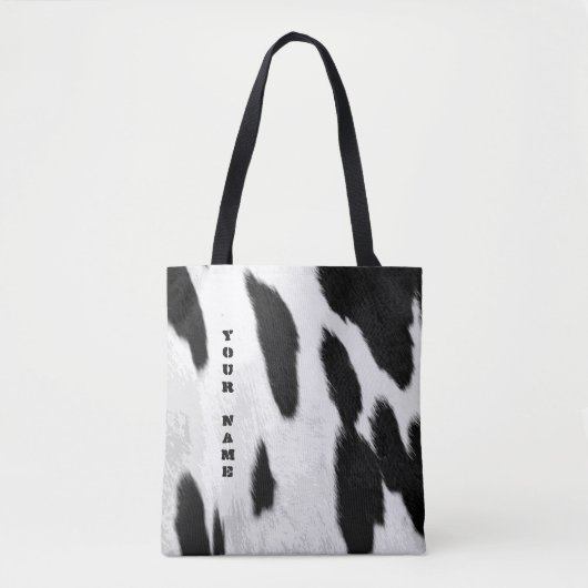Realistischer Holstein Cowhide-Look Tasche (Vorderseite)