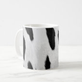 Realistischer Holstein-Kuh-Ausblick Kaffeetasse (Vorderseite Links)