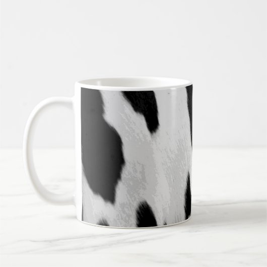 Realistischer Holstein-Kuh-Ausblick Kaffeetasse (Links)