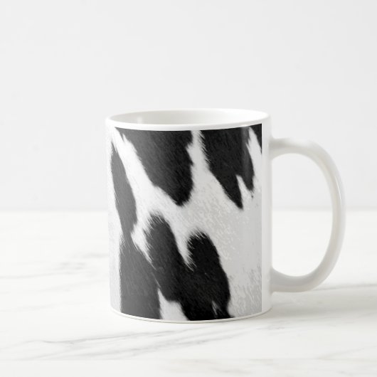 Realistischer Holstein-Kuh-Ausblick Kaffeetasse (Rechts)