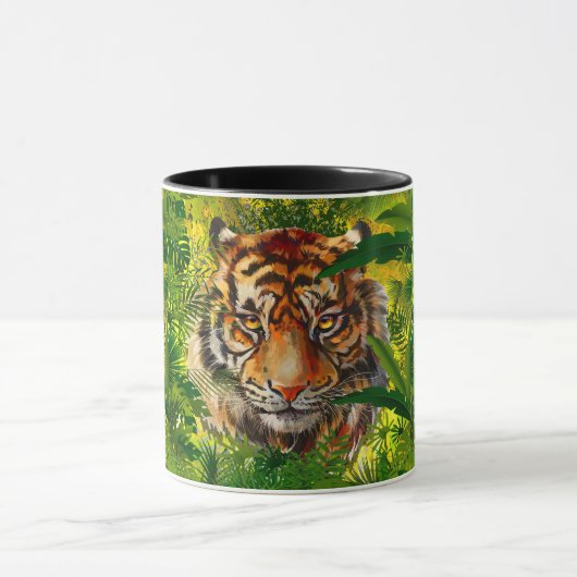 Realistischer Jungle Tiger-Kaffee-Tasse - Tiger Tasse (Zentrum)