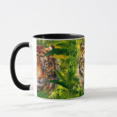 Realistischer Jungle Tiger-Kaffee-Tasse - Tiger Tasse (Links)