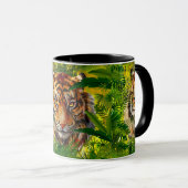 Realistischer Jungle Tiger-Kaffee-Tasse - Tiger Tasse (VorderseiteRechts)