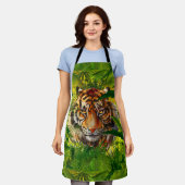 Realistischer Jungle Tiger Schürze Green (Getragen)