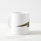 Realistischer Komodo Drache/Monitor-Eidechse Kaffeetasse (Vorderseite Links)