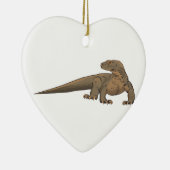 Realistischer Komodo Drache/Monitor-Eidechse Keramik Ornament (Rechts)