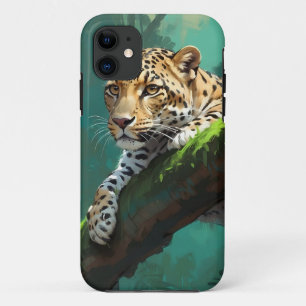 Realistischer Leopard im Dschungel Case-Mate iPhone Hülle