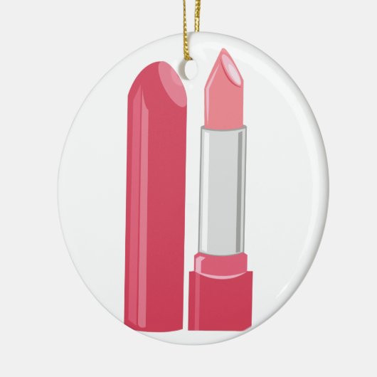 Realistischer Lippenstift Keramik Ornament (Links)