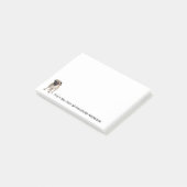 Realistischer Mops Persönliche Anmerkungen Post-it Klebezettel (angewinkelt)