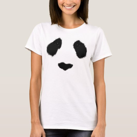 Realistischer Panda-Tee T-Shirt (Vorderseite)