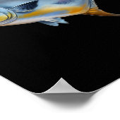 Realistischer Permit Fisch Für Angelfreunde Oder I Poster (Ecke)