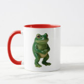 Realistischer Porzellanfrosch Tasse (Links)