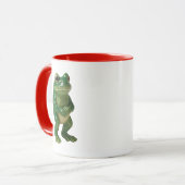 Realistischer Porzellanfrosch Tasse (Vorderseite Links)