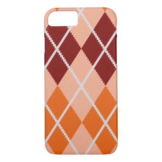 Realistischer Rauten-Stoff Case-Mate iPhone Hülle (Rückseite)