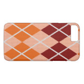 Realistischer Rauten-Stoff Case-Mate iPhone Hülle (Rückseite (Horizontal))