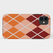 Realistischer Rauten-Stoff Case-Mate iPhone Hülle (Rückseite (Horizontal))