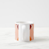 Realistischer Rauten-Stoff Espressotasse (Rückseite)