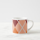 Realistischer Rauten-Stoff Espressotasse (Rechts)