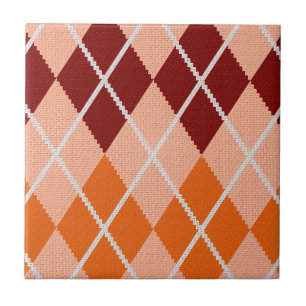 Realistischer Rauten-Stoff Fliese