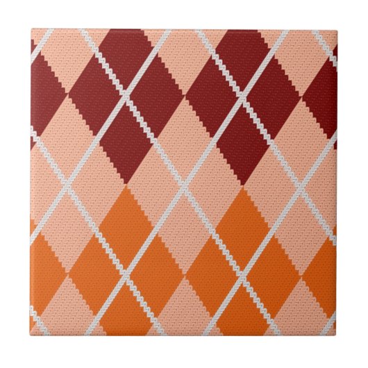 Realistischer Rauten-Stoff Fliese (Vorderseite)