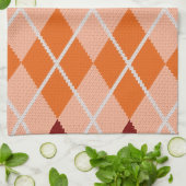 Realistischer Rauten-Stoff Handtuch (Gefaltet)