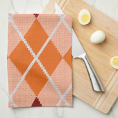 Realistischer Rauten-Stoff Handtuch (Viertel Falte)