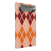 Realistischer Rauten-Stoff Mini Klemmbrett (Schrägansicht)