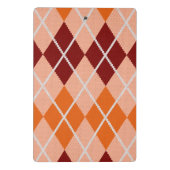 Realistischer Rauten-Stoff Mini Klemmbrett (Rückseite)