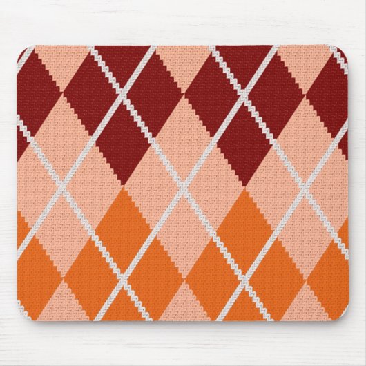 Realistischer Rauten-Stoff Mousepad (Vorne)