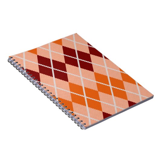 Realistischer Rauten-Stoff Notizblock (Rechte Seite)