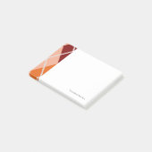 Realistischer Rauten-Stoff Post-it Klebezettel (angewinkelt)