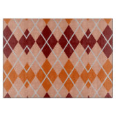 Realistischer Rauten-Stoff Schneidebrett (Vorderseite)