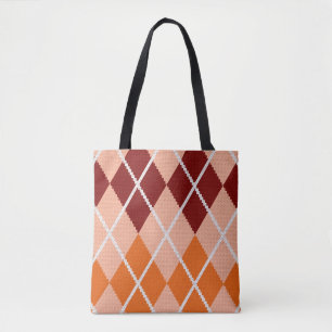 Realistischer Rauten-Stoff Tasche